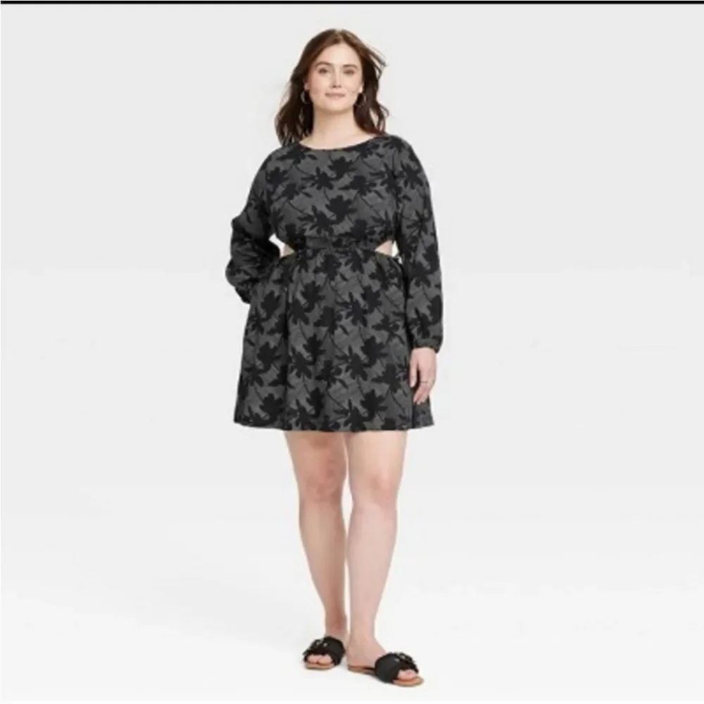 🆕👗Balloon Long Sleeve Mini A-Line Dress